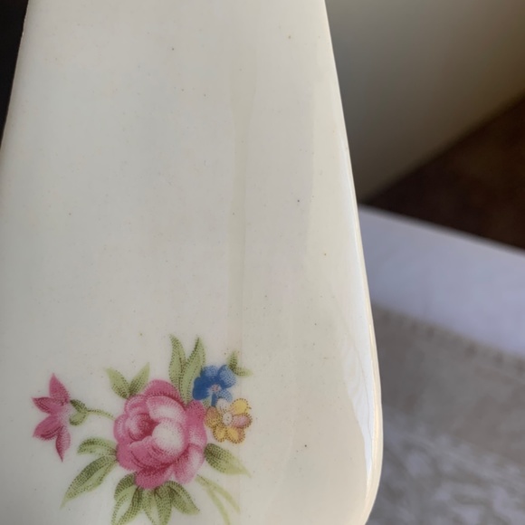 Ceramic Floral Serving Utensil Set- Shabby Chic Vintage Spoon, Fork, Pie Server - Picture 11 of 14